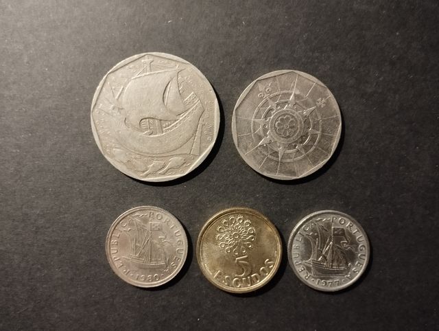PORTUGAL 5 MONEDAS DIFERENTES