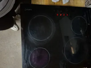 Placa de vitroceramica de 4 fuegos