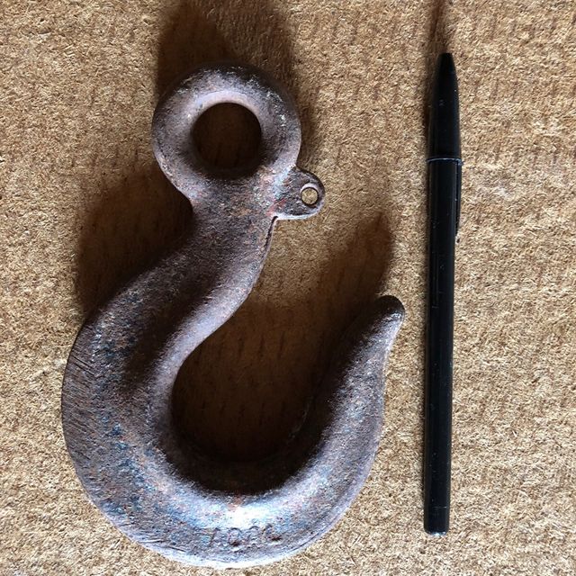 Antiguo gancho hierro años 30