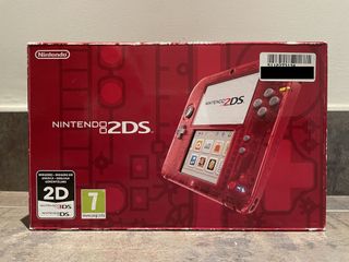 CONSOLA NINTENDO 2DS TRANSPARENT RED - SIN USAR