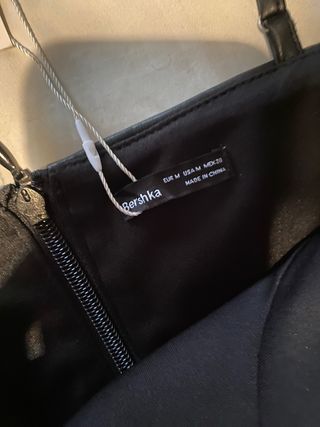 Top cuero de Bershka