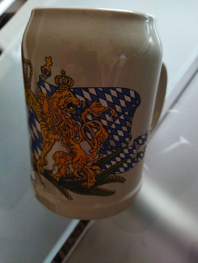 Boccale in ceramica porcellanata birra bavarese