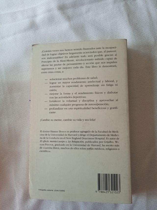 Libro " El poder de la mente"