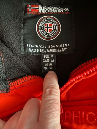 Cazadora Geographical Norway talla M