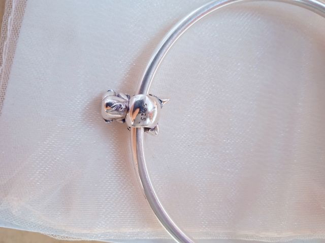 Charm gatito corazón azul 💙