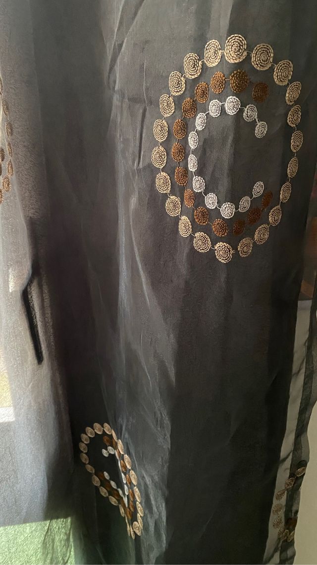 cortina translúcida doble capa