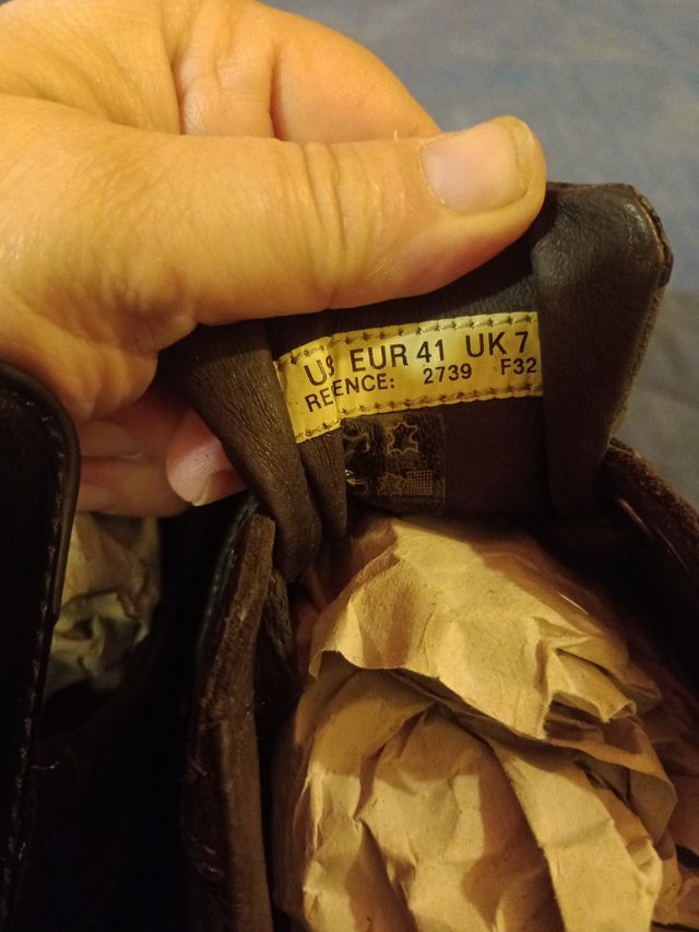 Sneakers n.41 in pelle "Redskins"