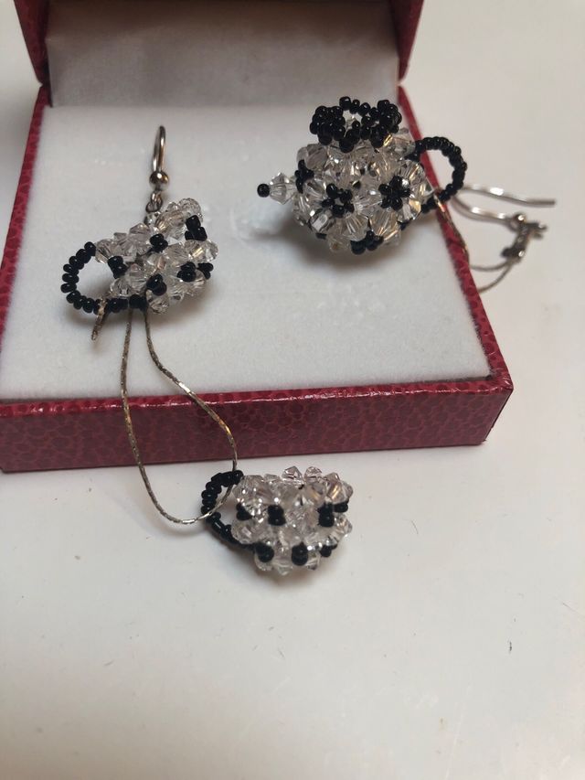 Orecchini pendenti artigianali teiera e tazzina