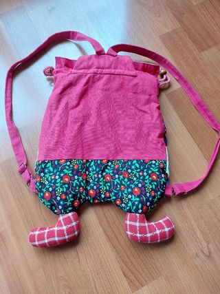 Bolso Mochila supercolorida artesanal 