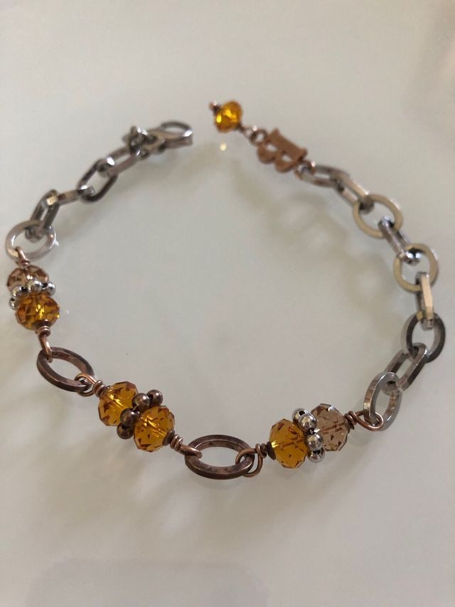 Bracciale con pietre color ambra Boccadamo