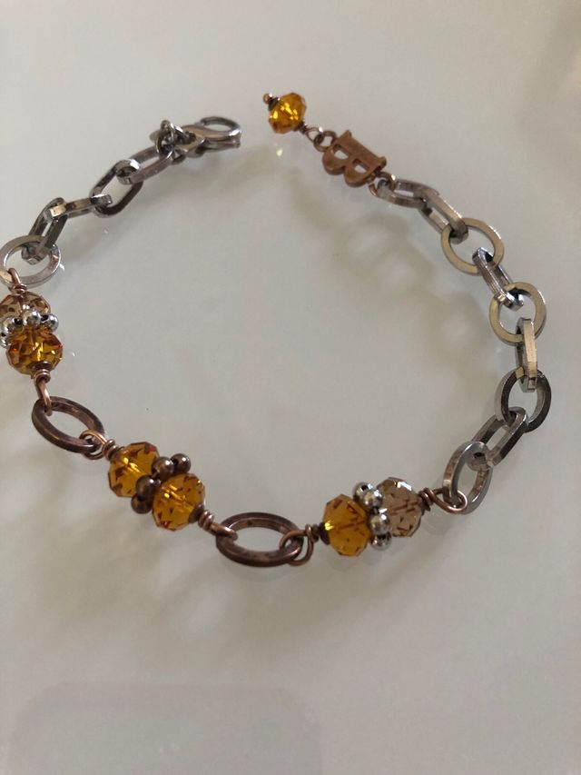 Bracciale con pietre color ambra Boccadamo