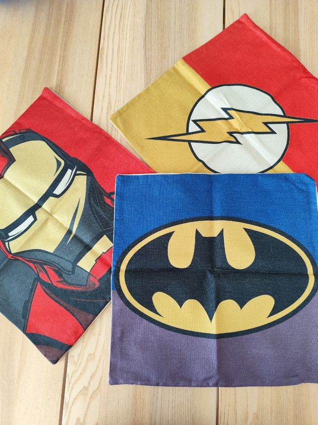 Lote 10 Fundas de cojín superhéroes