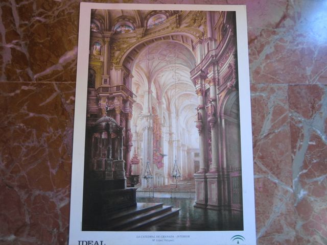 CATEDRAL DE GRANADA LAMINA ANTIGUA