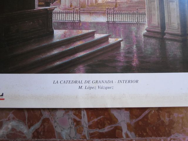 CATEDRAL DE GRANADA LAMINA ANTIGUA