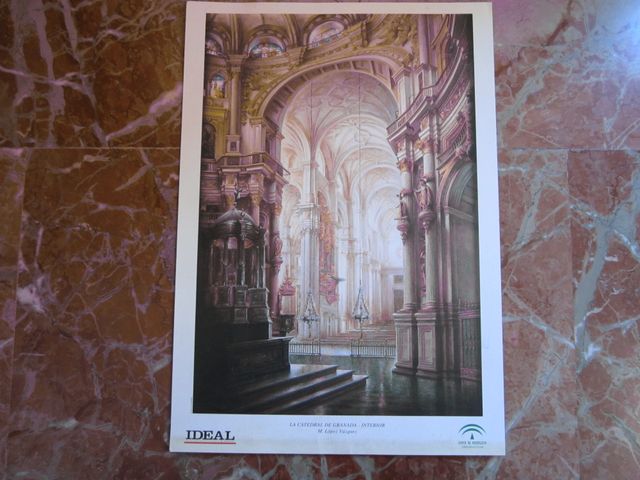 CATEDRAL DE GRANADA LAMINA ANTIGUA