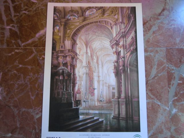 CATEDRAL DE GRANADA LAMINA ANTIGUA