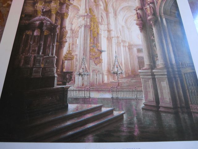 CATEDRAL DE GRANADA LAMINA ANTIGUA