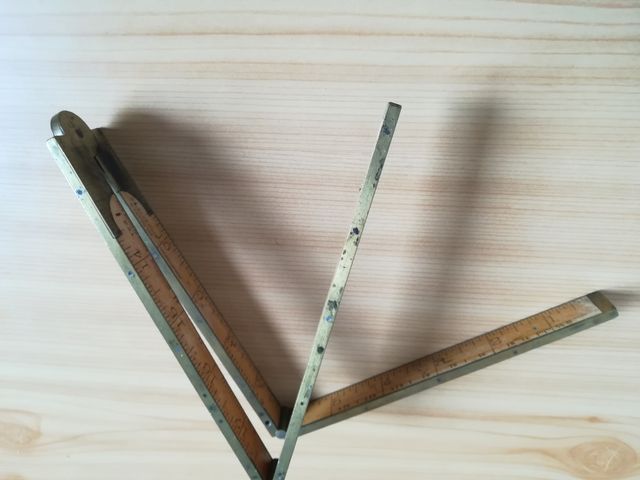 Antico righello Stanley pieghevole-fine'800