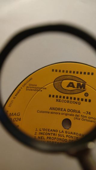 Riz Ortolani, "Andrea Doria - 74", copia promo
