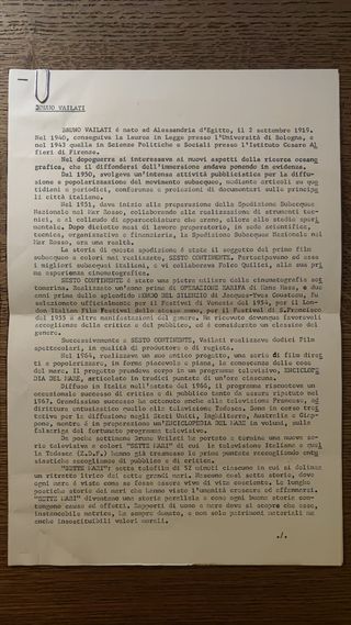 Riz Ortolani, "Andrea Doria - 74", copia promo