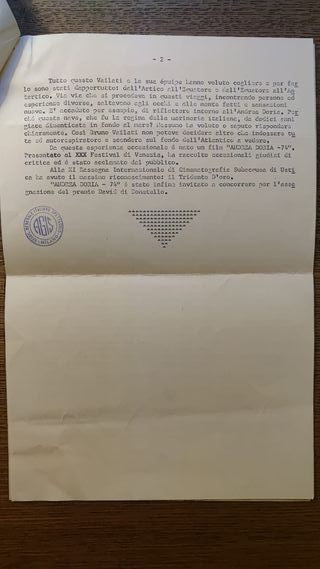 Riz Ortolani, "Andrea Doria - 74", copia promo