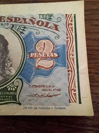 Billete 2 PESETAS 1938 REPUBLICA ESPAÑOLA