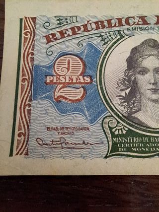 Billete 2 PESETAS 1938 REPUBLICA ESPAÑOLA