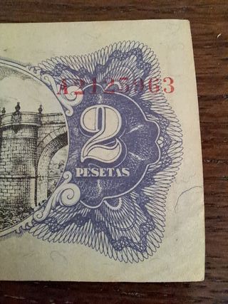 Billete 2 PESETAS 1938 REPUBLICA ESPAÑOLA