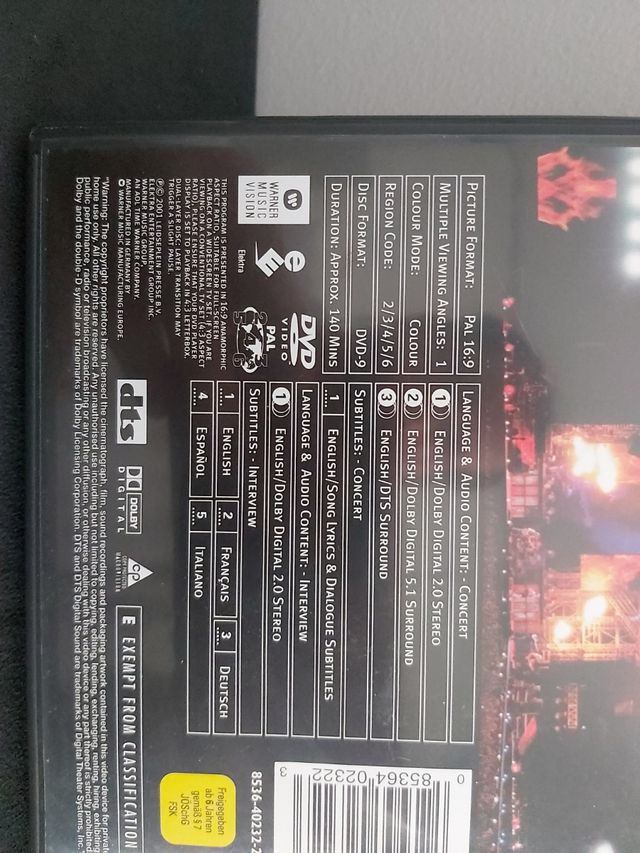 DVD AC/DC STIFF UPPER LIP LIVE