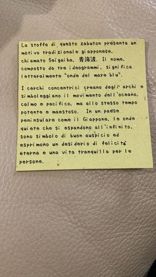 cuscino grande da pavimento giallo senape