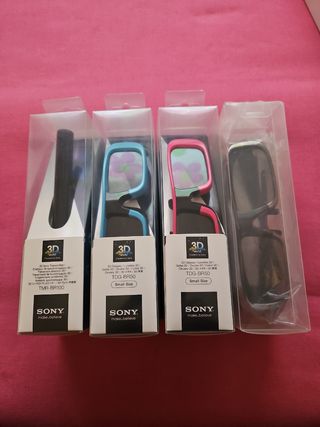 Pack 3 Gafas activas 3D por infrarojos