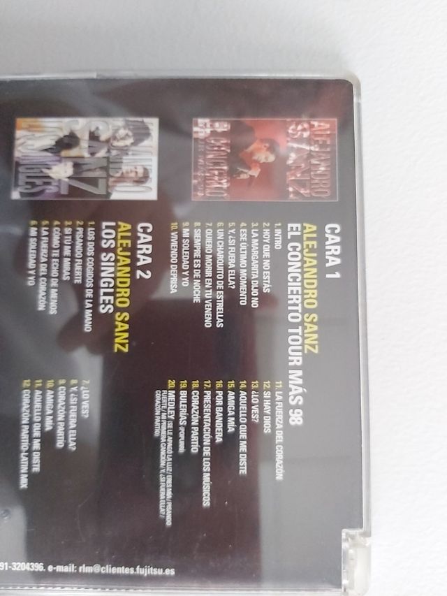 DVD ALEJANDRO SANZ LOS VIDEOS