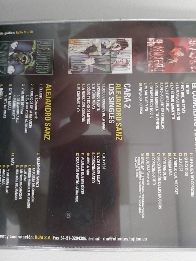 DVD ALEJANDRO SANZ LOS VIDEOS