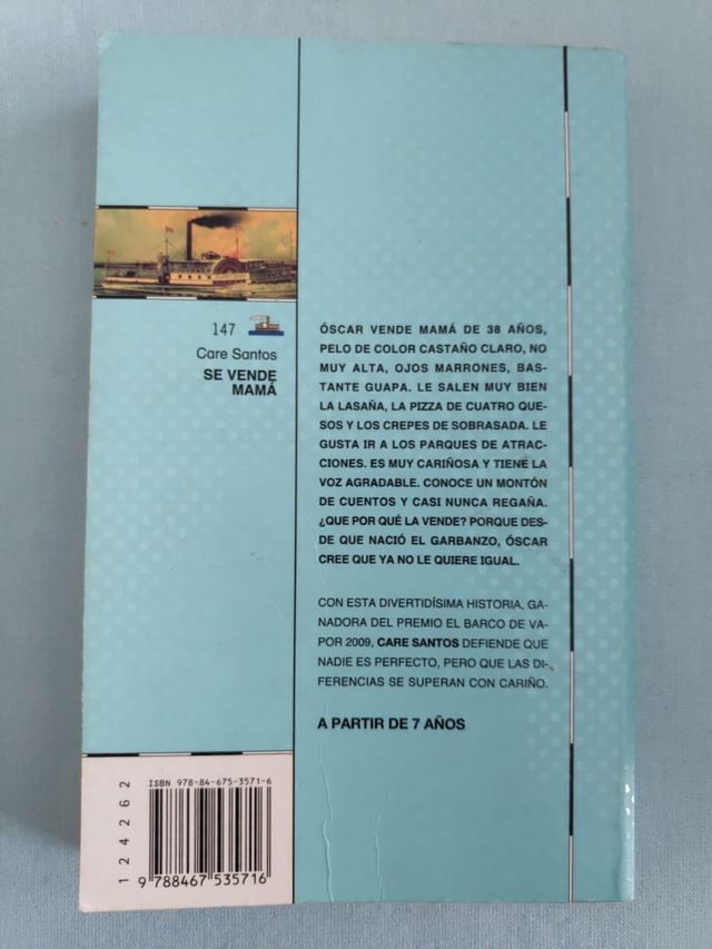 Libro: Se vende mamá.