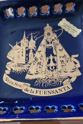 Bandeja de tocador azul