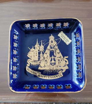 Bandeja de tocador azul