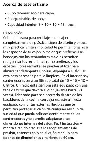 Cajonera diferenciada