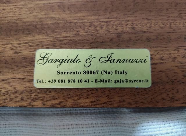 Quadro con paesaggio di Sorrento, intarsio