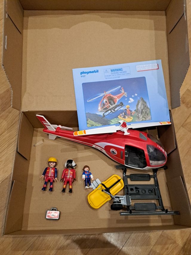 Playmobil 9127 helicóptero de rescate
