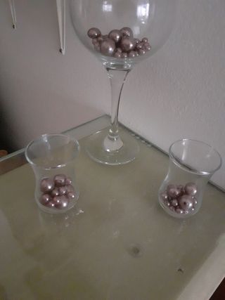 Set in vetro decorativo 