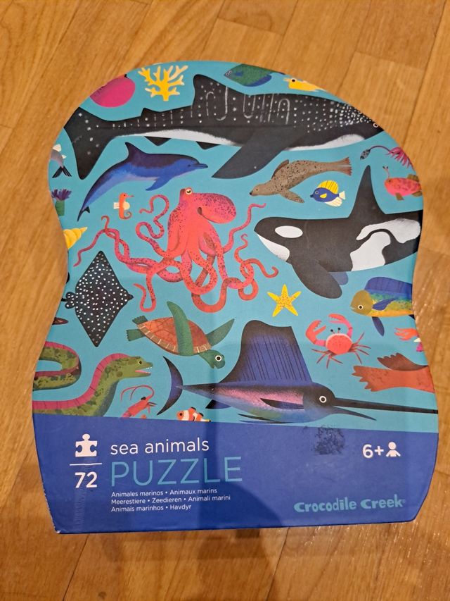 Puzzle 72 piezas Sea Animals, 6 años