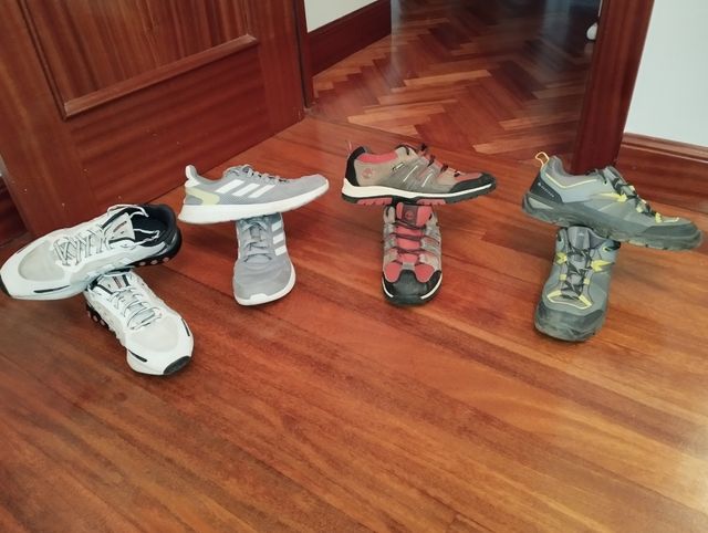 Pack de 4 pares de zapatillas talla 38