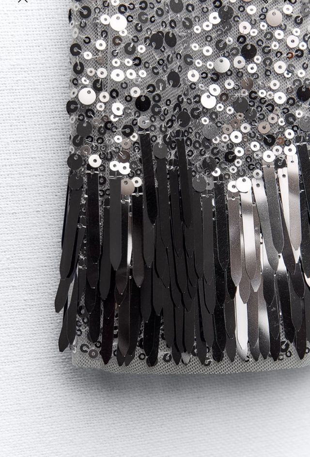 Minifalda lentejuelas Zara viral