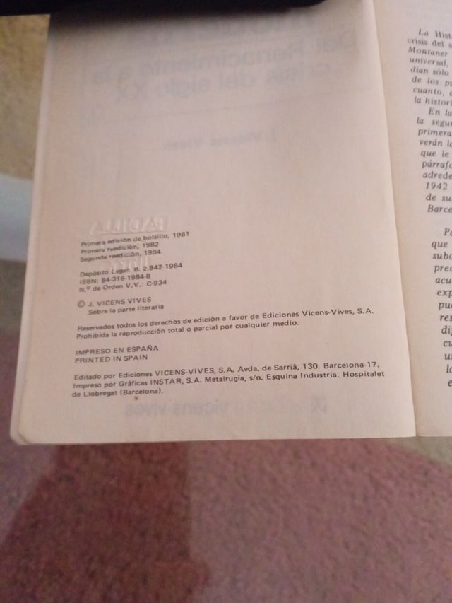 Historia general moderna. J. Vicens Vives