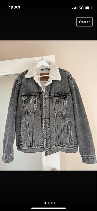 Trucker Levis color gris talla M