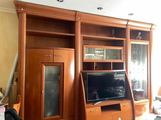 Mueble comedor cerezo, mesa grande y 6 sillas