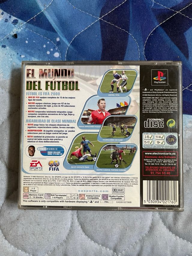 Juego fifa 2000. Ps1