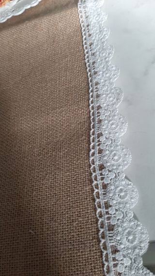 Runner da tavolo boho in juta