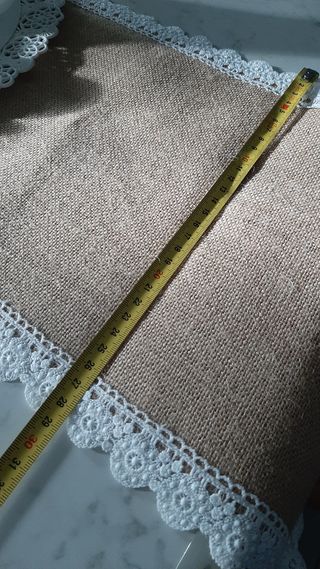 Runner da tavolo boho in juta