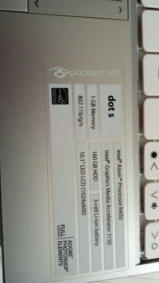 Ordenador packard bell 